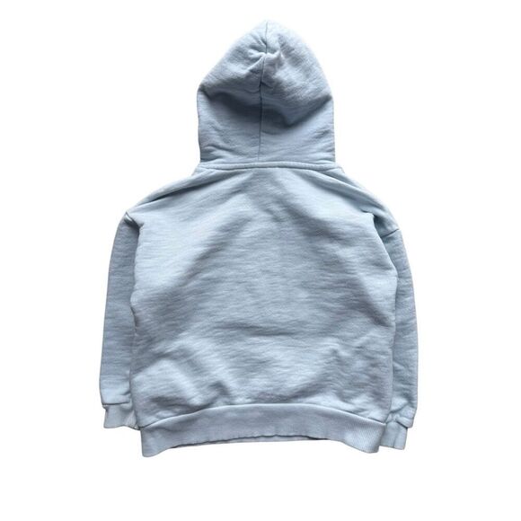 ZARA Girls Good Vibes Baby Blue Hoodie - Picture 3 of 9